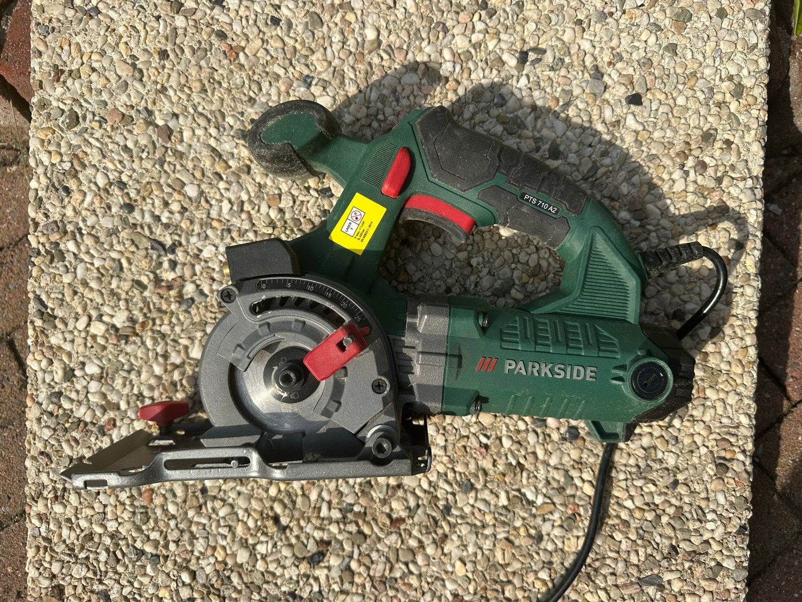 Parkside 230V mini cirkelzaag met diverse hulpstukken, Doe-het-zelf en Verbouw, Gereedschap | Zaagmachines, Minder dan 30 mm, Cirkelzaag