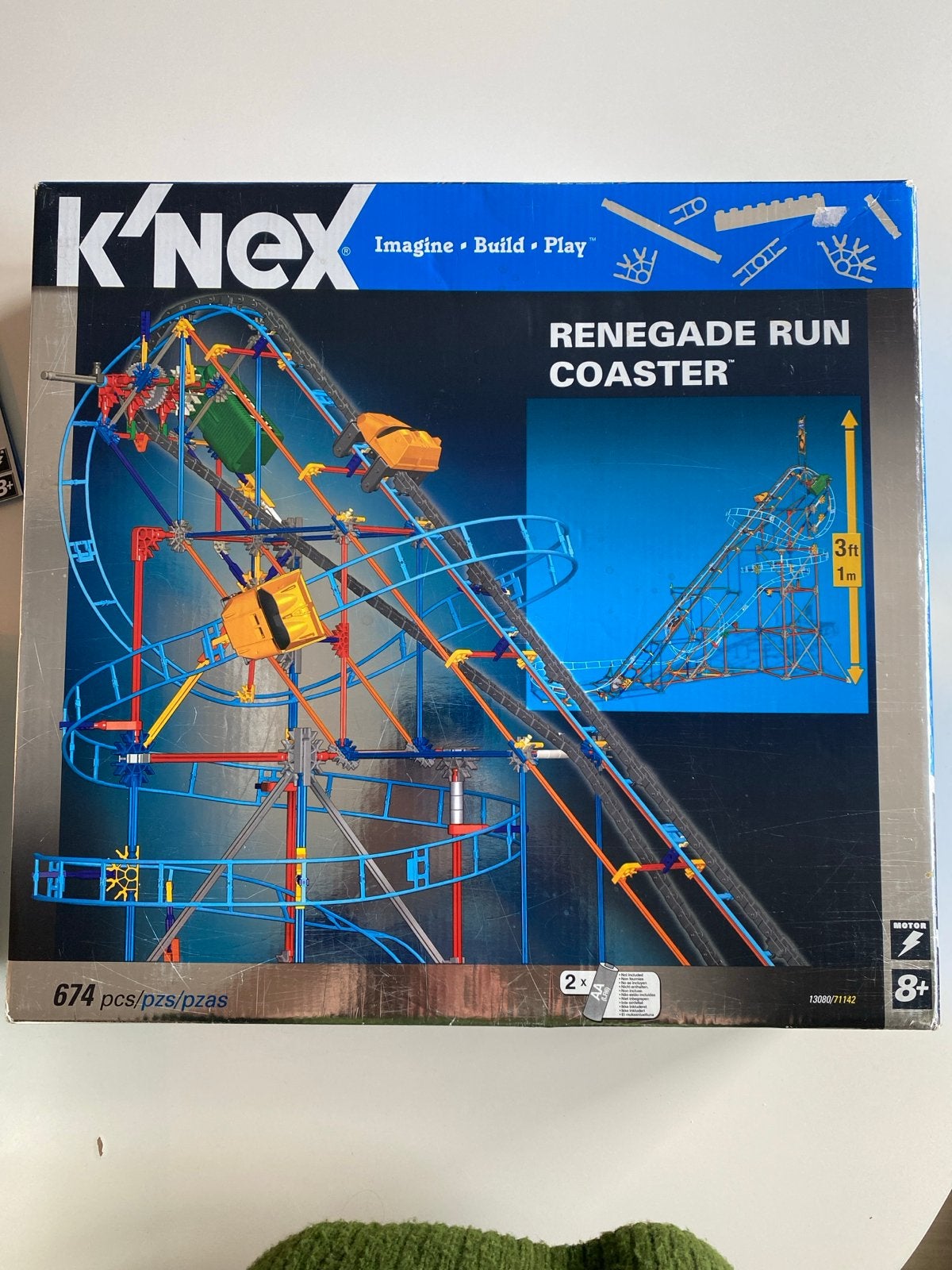 K'nex Renegade Run Coaster - Complete set met motor, Ophalen of Verzenden, Gebruikt, K'nex