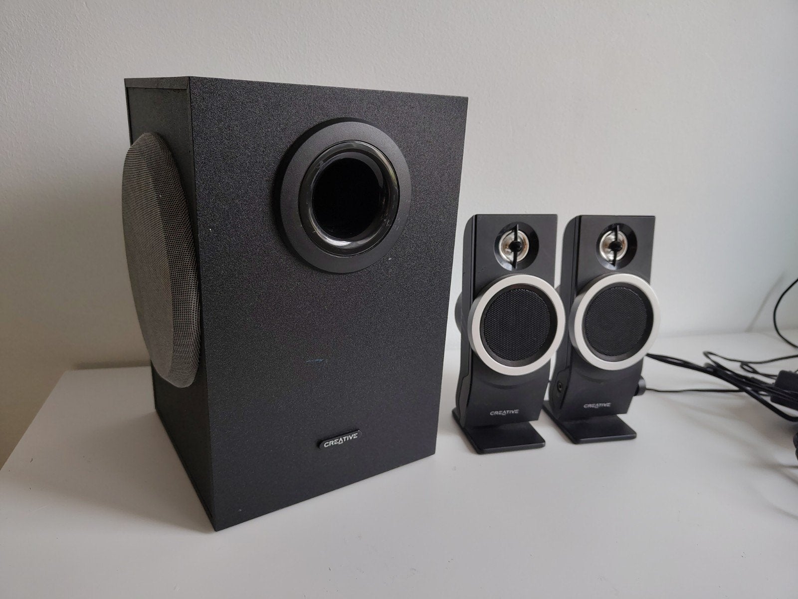 Creative Inspire T3100 2.1 Speakerset, Computers en Software, Pc speakers, Ophalen, Zo goed als nieuw, Audiokanaal 2.1, Creative