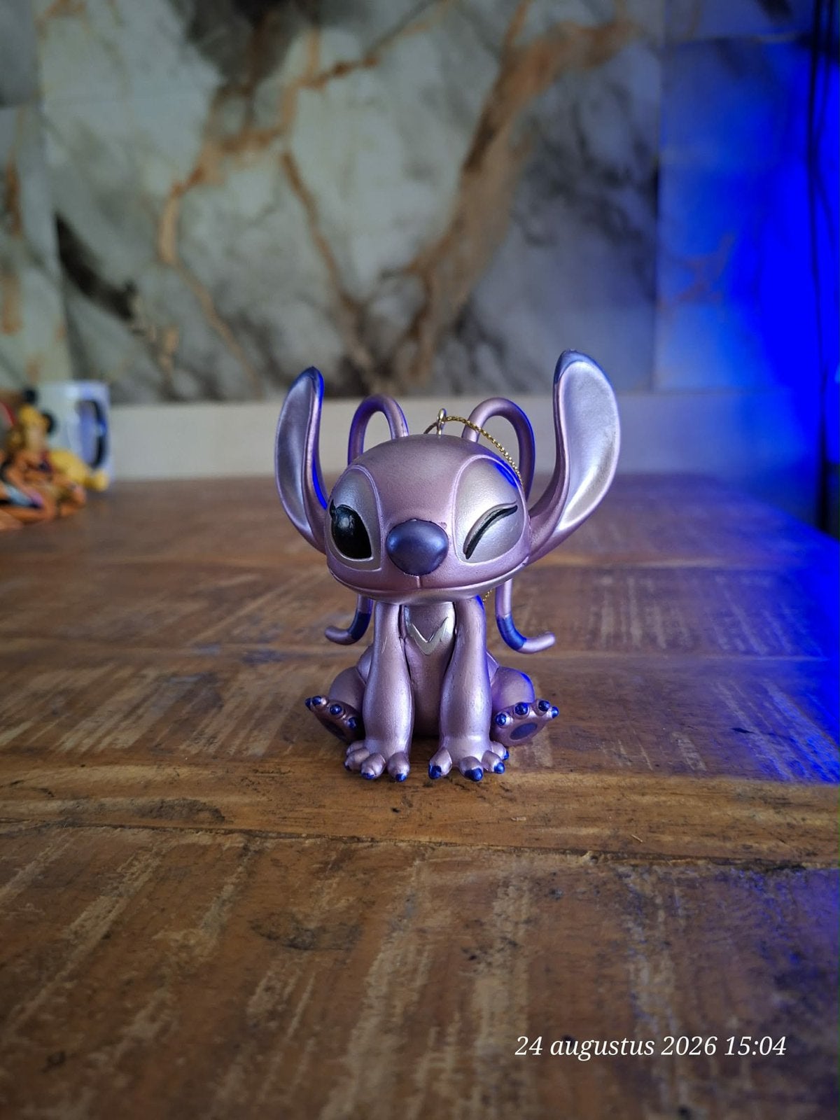 Disney Lilo & Stitch Angel Figuur - Roze Glitter, Verzamelen, Disney, Ophalen of Verzenden, Overige figuren, Zo goed als nieuw