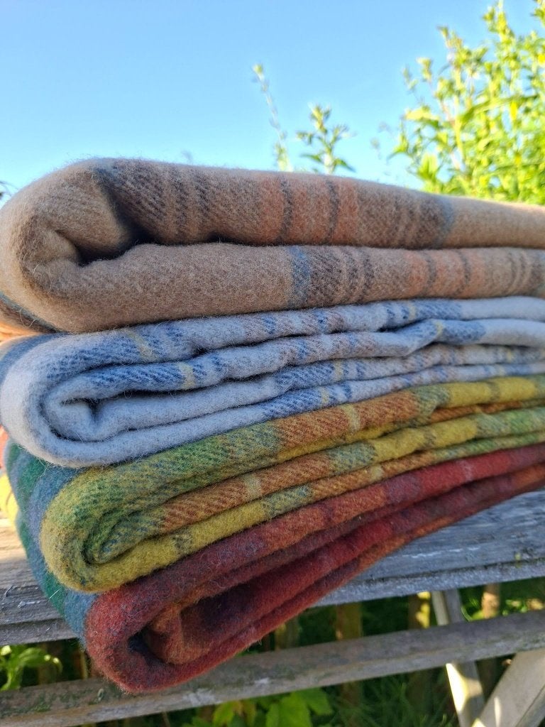 Wollen tartan plaids uit Schotland, Woondeken, Wol, Wasbaar, Meerkleurig