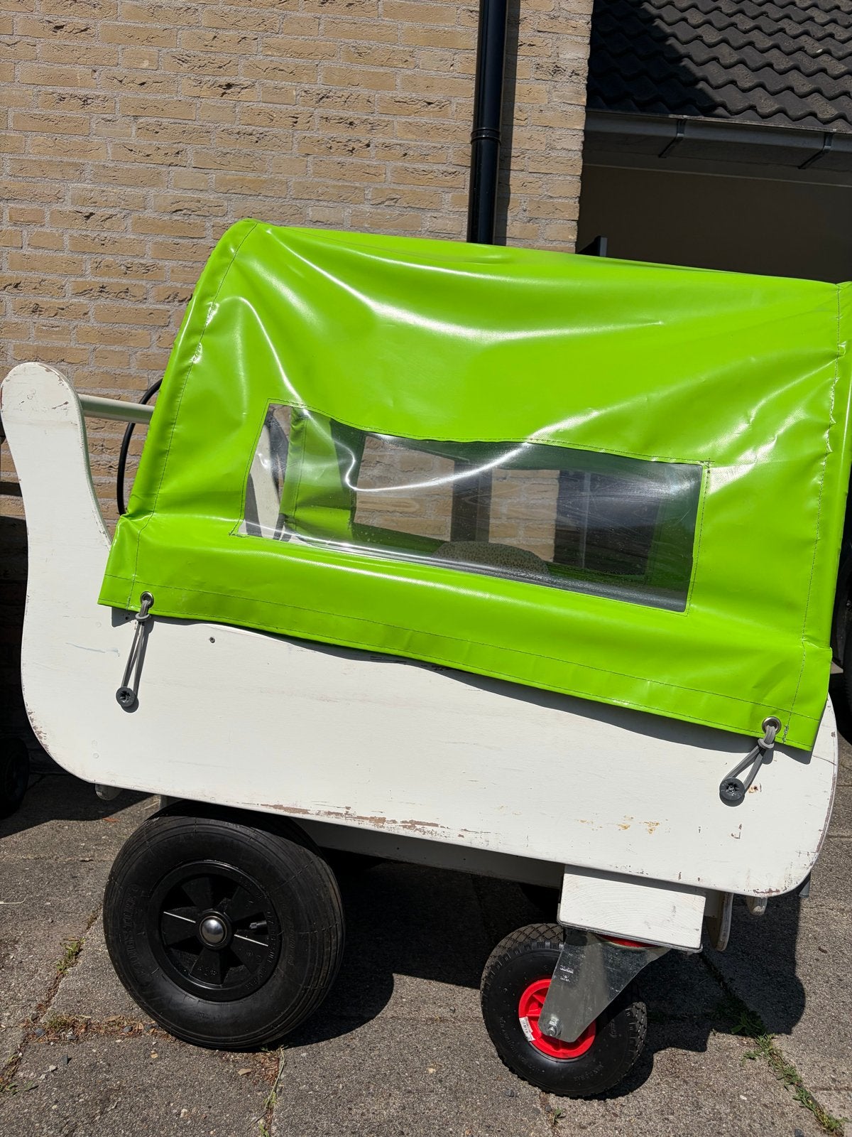 Bolderkar voor 5-6 kinderen met babyschelp en zitjes, Ophalen, Gebruikt, Overige merken