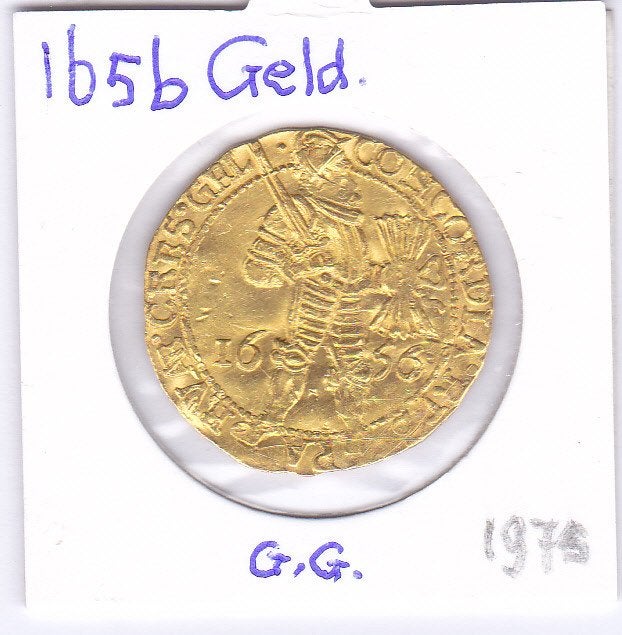 Dubbele gouden dukaat 1656 Geld. met gestopt gaatje, Vóór koninkrijk, Losse munt, Goud, Overige waardes