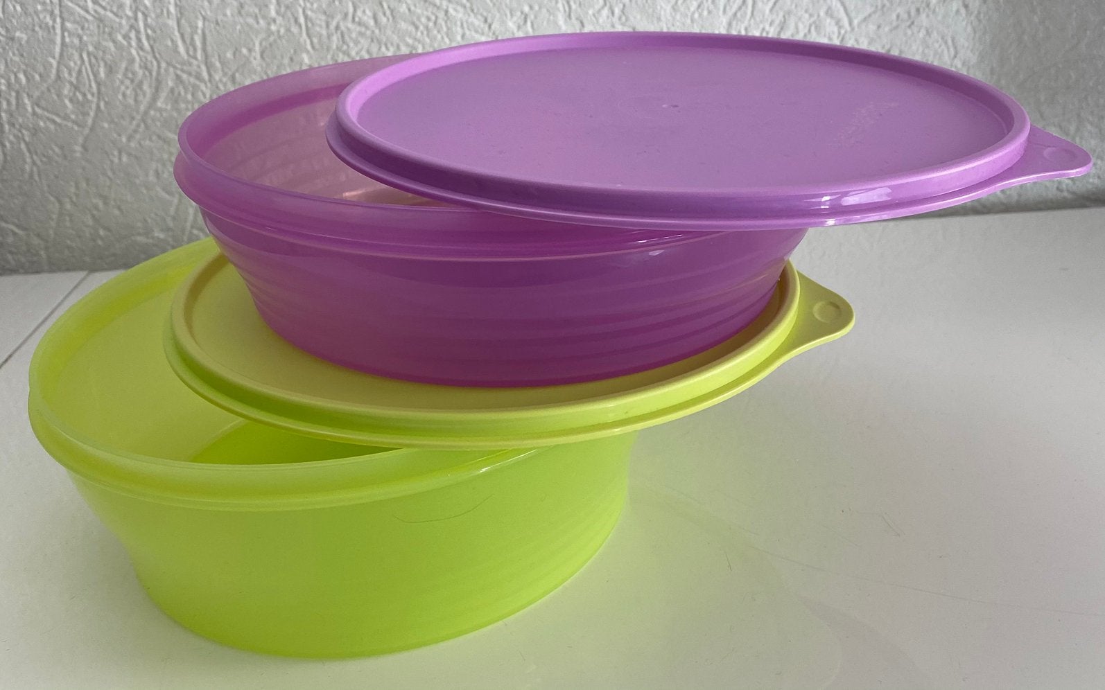 Tupperware 2 Delig Classico Kommen Nieuw, Verzenden, Nieuw, Groen, Schaal
