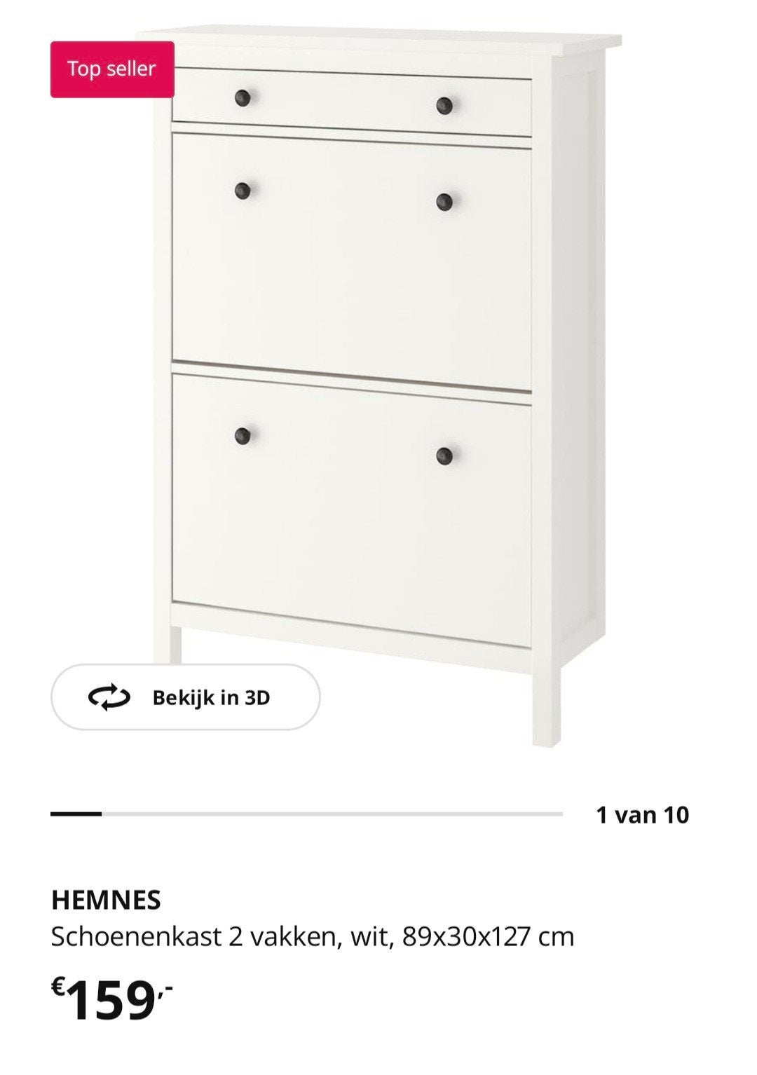 Hemnes schoenenkast Ikea, Huis en Inrichting, Ophalen, Gebruikt, Zweeds
