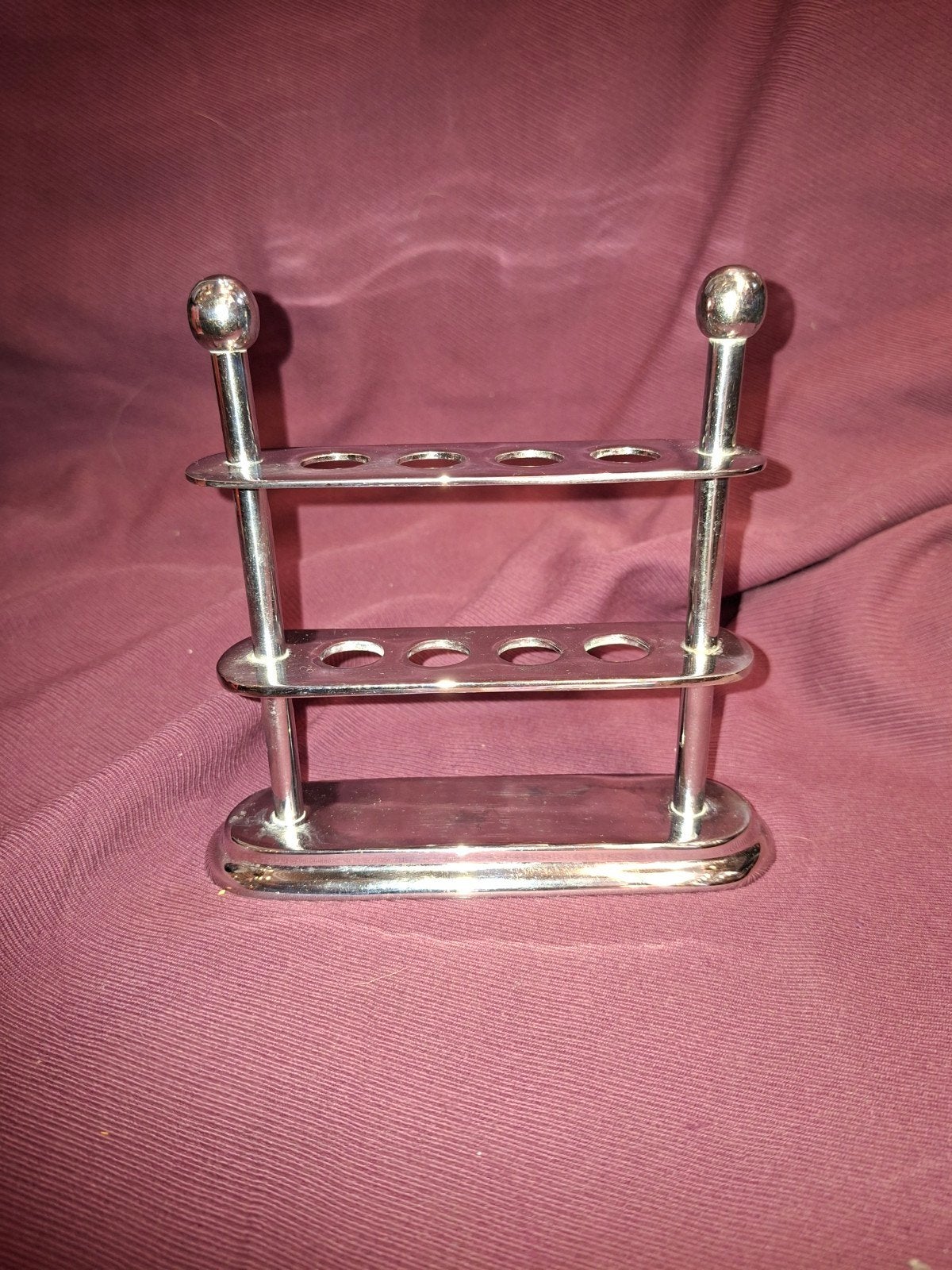 Vintage Art Deco Chrome Tandenborstel Standaard RH USA, Toilet-accessoire, Gebruikt, Overige merken, Ophalen of Verzenden