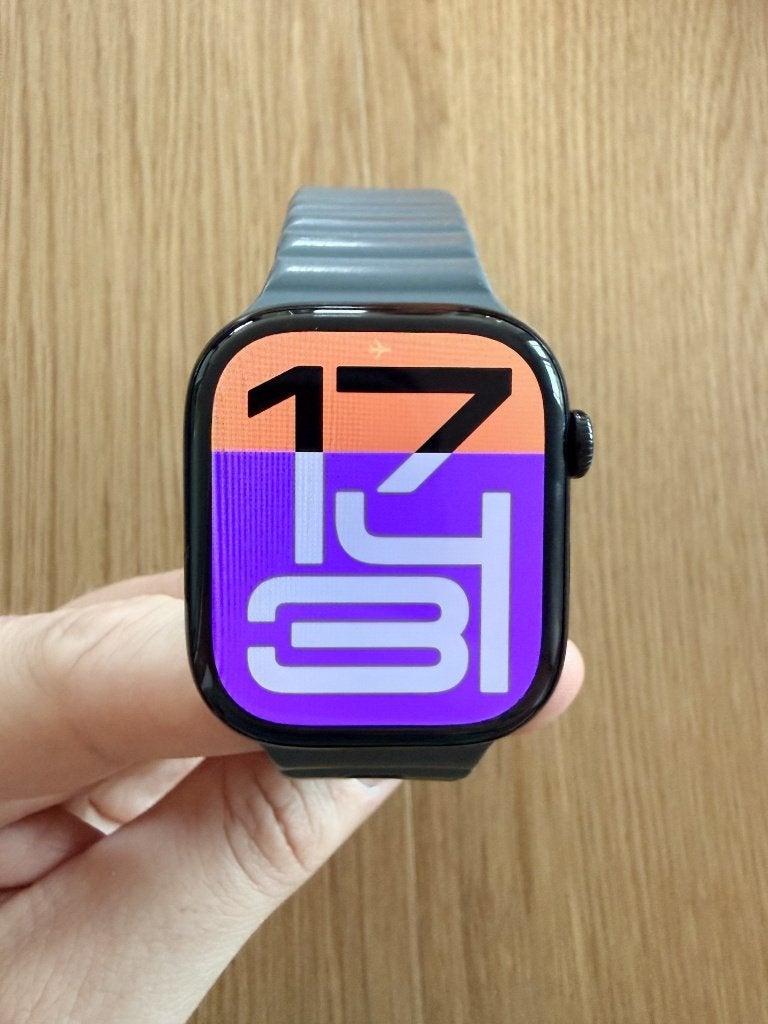 Apple Watch Series 10 46mm Jet Black GPS – als nieuw, 93%, Zwart, IOS, Ophalen of Verzenden, Zo goed als nieuw