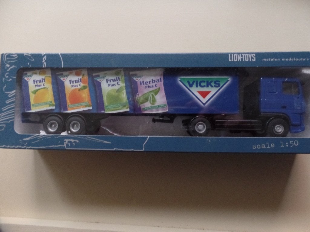DAF trekker/oplegger Lion Toys Vicks, Ophalen of Verzenden, Nieuw, Bus of Vrachtwagen, Lion Toys