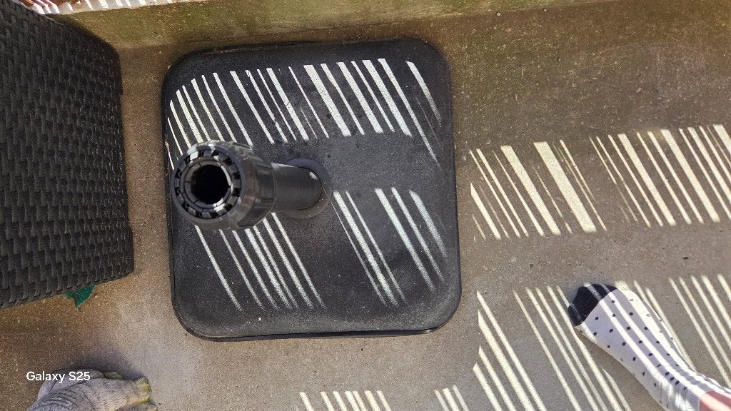 Parasol voet beton erg zwaar, Ophalen, Gebruikt, Minder dan 1 meter, Parasolvoet