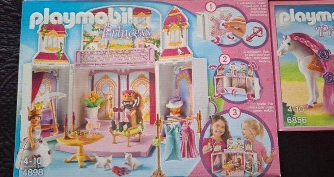 Playmobil draagbaar princessen kasteel 4898, Kinderen en Baby's, Speelgoed | Playmobil, Ophalen, Complete set, Zo goed als nieuw