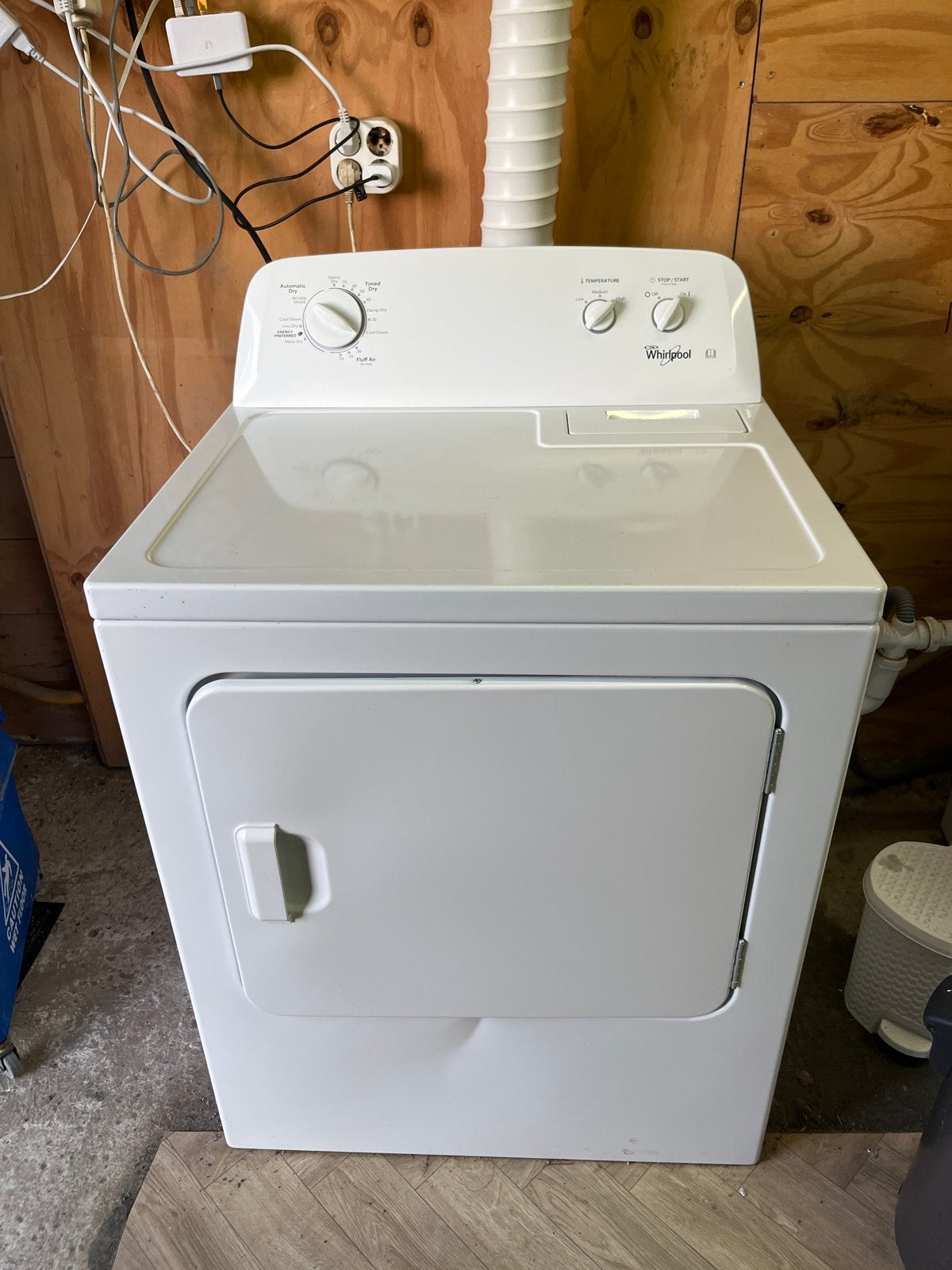 Whirlpool 3LWED4705FW XXL Wasdroger 15kg, Witgoed en Apparatuur, Wasdrogers, Ophalen, Gebruikt, 10 kg of meer, Luchtafvoer