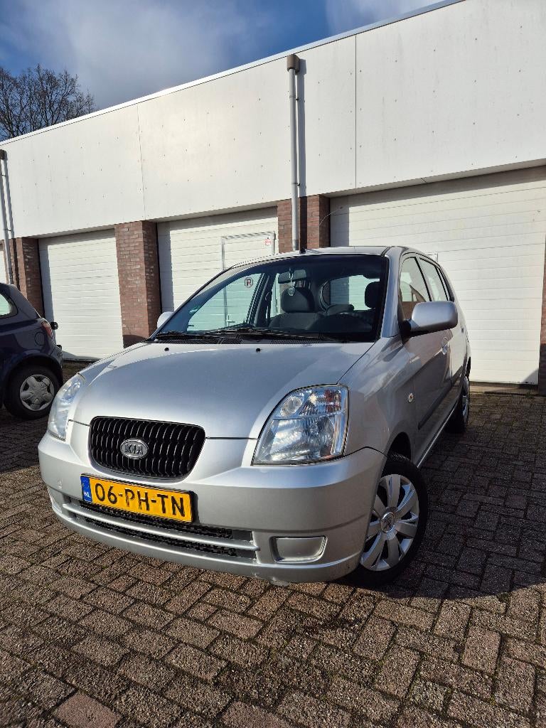 Kia Picanto 1.1 2004 Grijs nieuw apk, Auto's, Stof, 31 €/maand, 4 cilinders, Origineel Nederlands