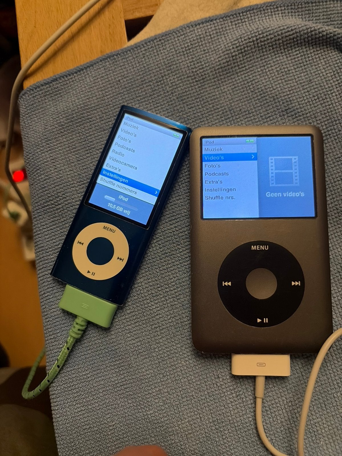 iPod Nano 4e gen 16gb en iPod Classic 160gb, Gebruikt, Overige kleuren, Met radio, Ophalen of Verzenden