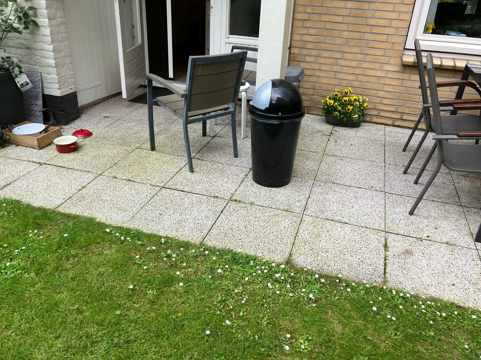 Gratis af te halen terras tegels 50x50, Tuin en Terras, Ophalen, Zo goed als nieuw, Beton, Terrastegels
