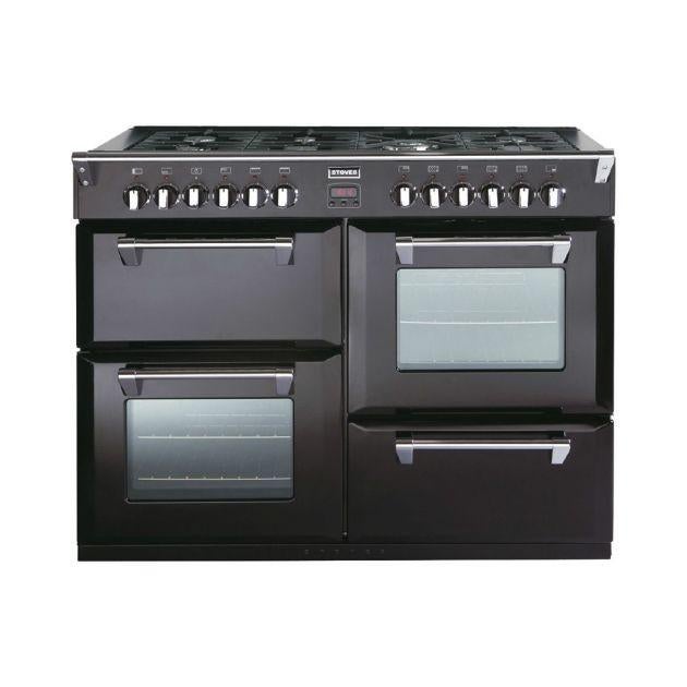 Mat zwarte oven kleppen Stoves richmond 1100 DFT, Inbouw, Inductie, 85 tot 90 cm, 4 kookzones