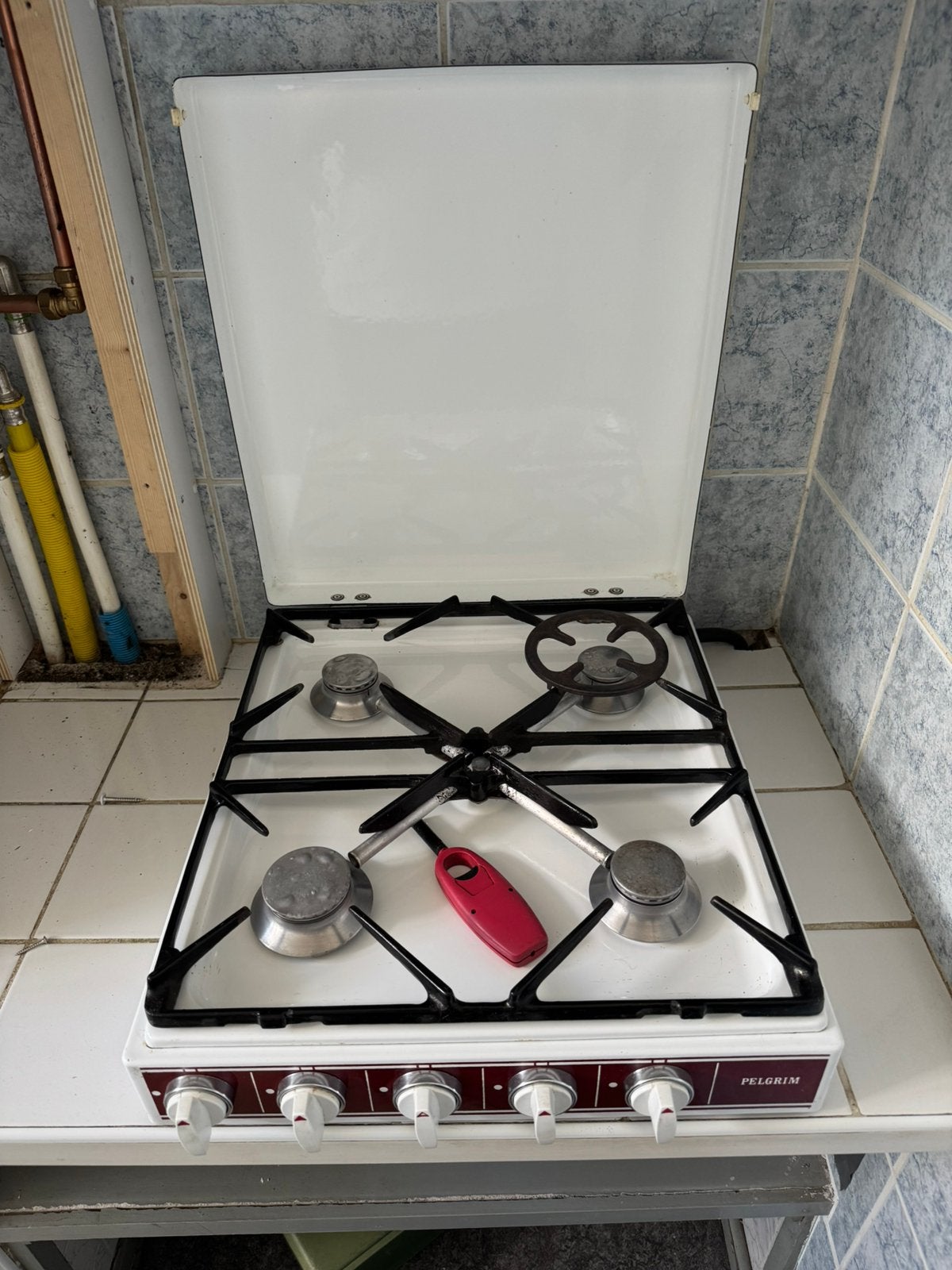 Pelgrim camping gasstel, Ophalen, Gebruikt, Minder dan 85 cm, 4 kookzones