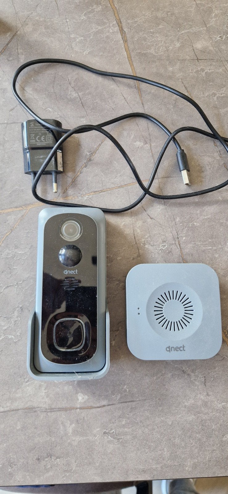 Slimme deurbel Qnect, Ophalen of Verzenden, Ingebouwde camera, Zo goed als nieuw, Draadloos