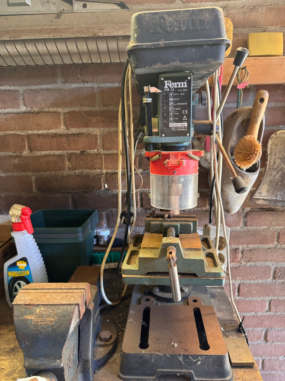 Ferm Kolomboormachine FTB-13 - Robuust en Betrouwbaar, Doe-het-zelf en Verbouw, Ophalen, Gebruikt, Minder dan 400 watt, Kolomboormachine