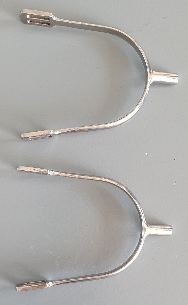 Gebruikte rechte dames spoortjes met laksporenriempjes, 2 cm, Ophalen of Verzenden, Gebruikt, Dressuur