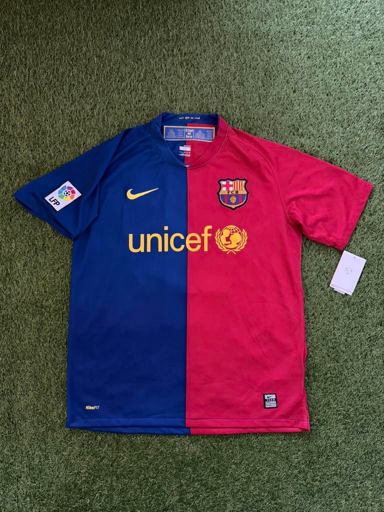 Barcelona Thuis shirt | Pique #12 | 2008-2009 + La liga Badg, Maat M, Ophalen of Verzenden, Zo goed als nieuw, Shirt