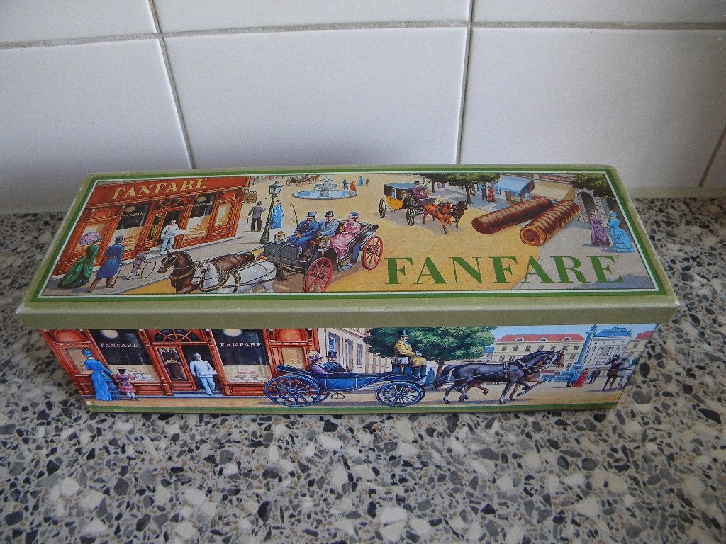 BLIK FANFARE BAROK VICTORIAANS TAFEREEL, Ophalen of Verzenden, Gebruikt, Overige