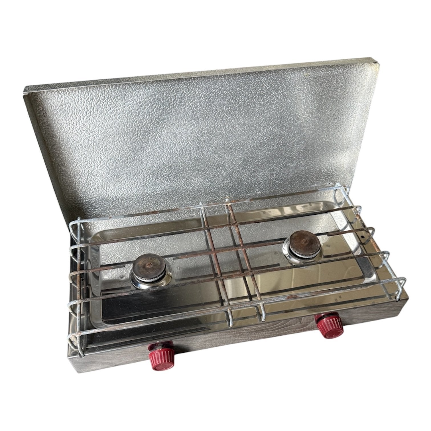 Vintage Twee Pits Camping Gasstel, Gebruikt, Minder dan 85 cm, 3 kookzones of minder, Ophalen of Verzenden
