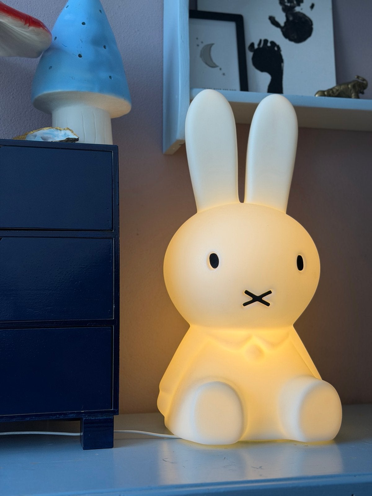 Grote Nijntje lamp 75 cm hoog, Ophalen, Overige merken, Zo goed als nieuw, Wit