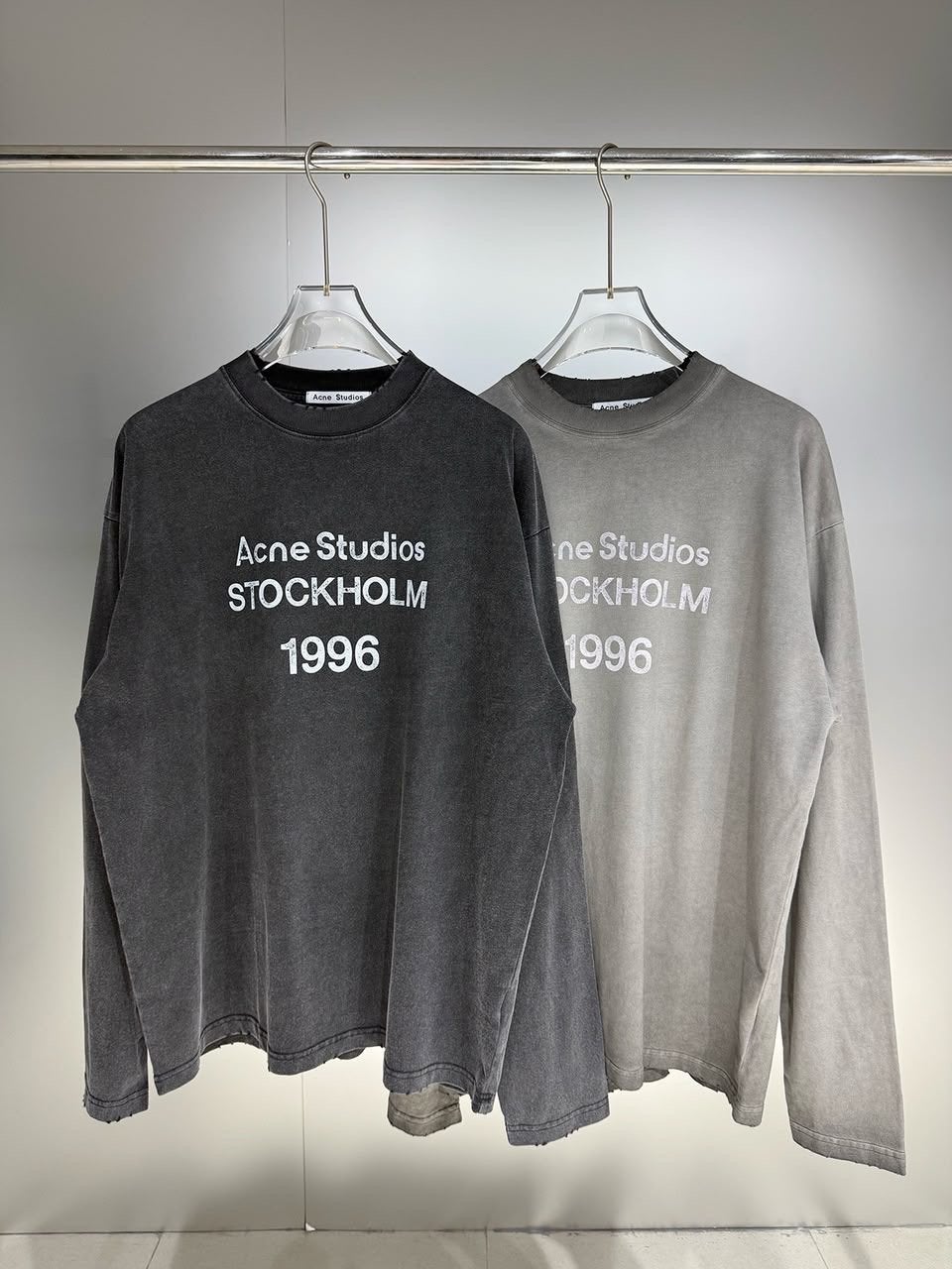 Acne Studios Longsleeve Zwart & Grijs - Alle Maten, Kleding | Heren, Verzenden, Nieuw, Overige maten, Zwart