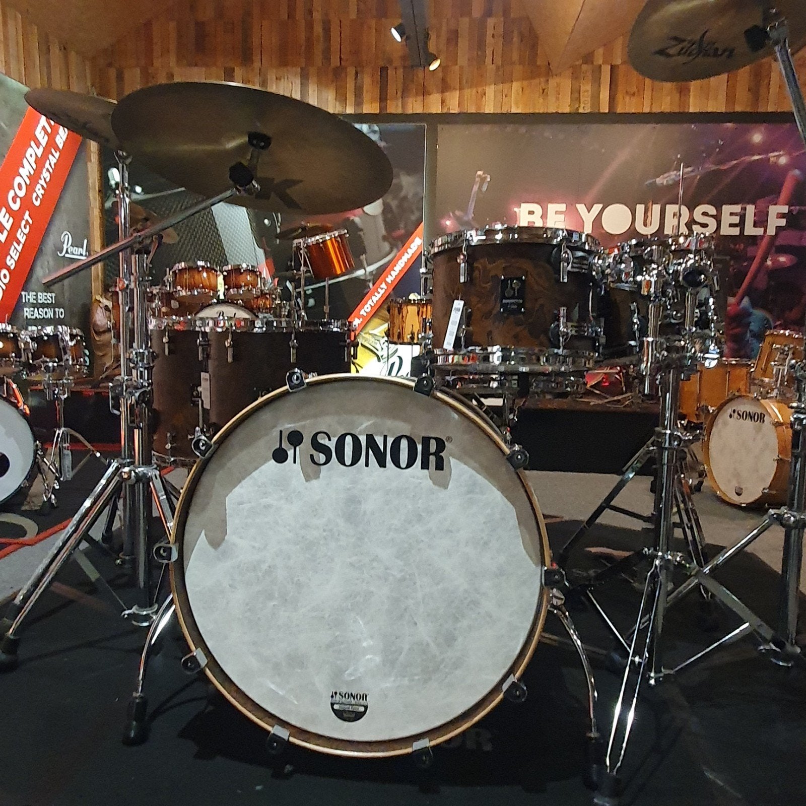 Sonor Momentum maple in Californië Burl, Muziek en Instrumenten, Ophalen of Verzenden, Nieuw, Sonor