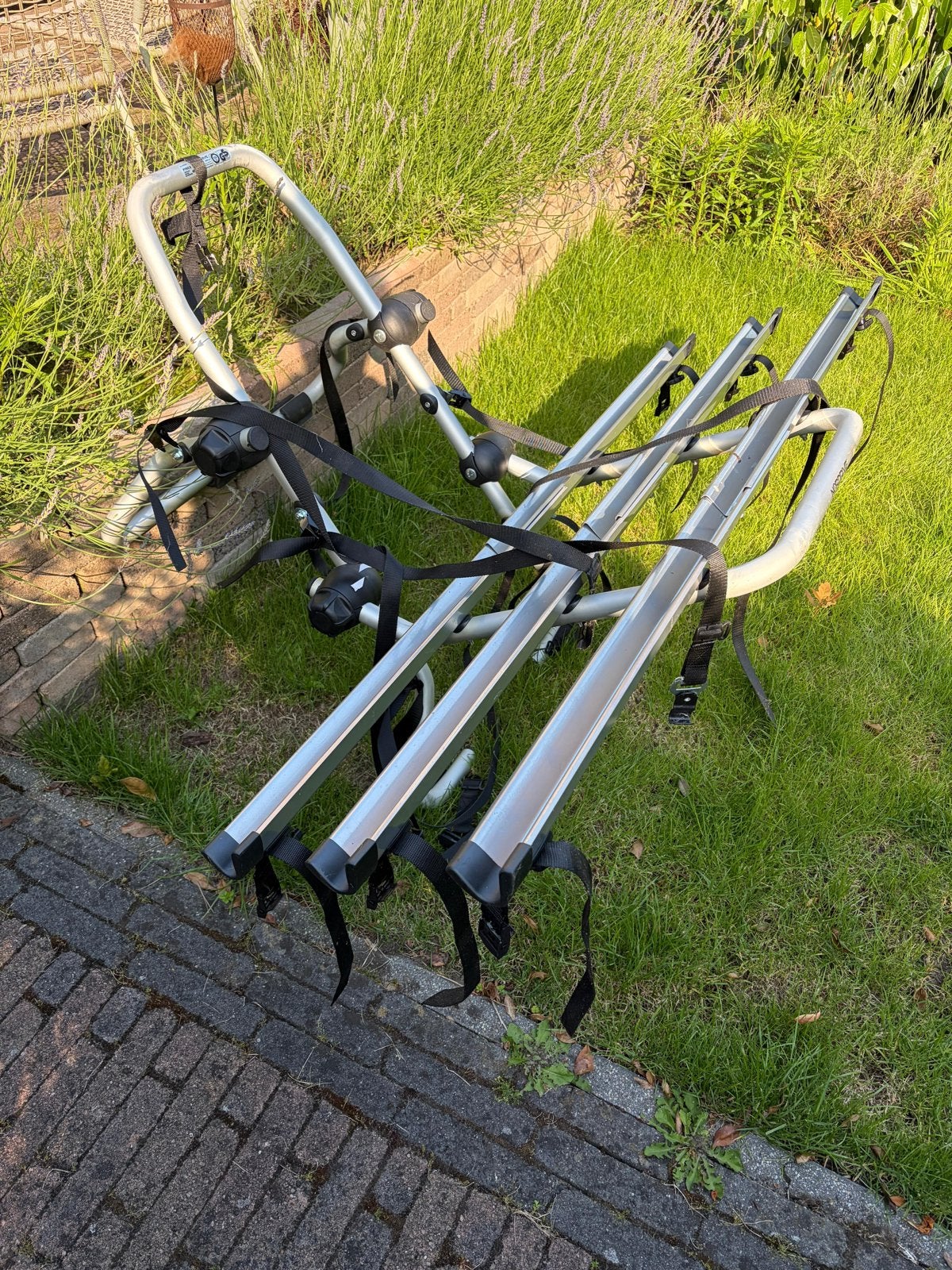 NORDDRIVE PYRO 3 fietsenrek voor auto zonder trekhaak, Auto diversen, Fietsendragers, Ophalen, 3 fietsen of meer, Gebruikt, Achterklepdrager