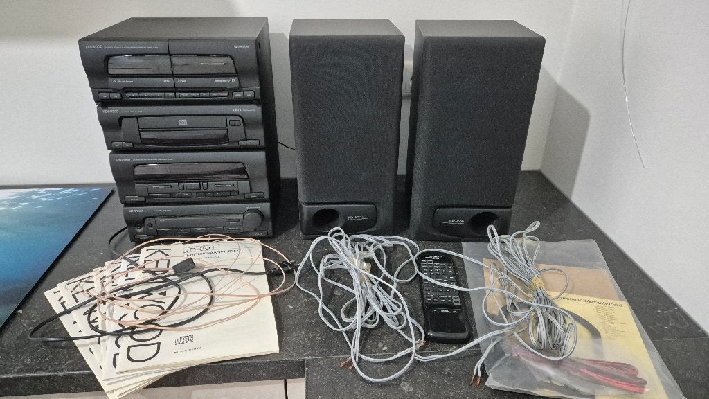 Kenwood UD-301 Hifi-set met speakers en handleidingen, Audio, Tv en Foto, Overige merken, Gebruikt, Cassettedeck, Losse componenten