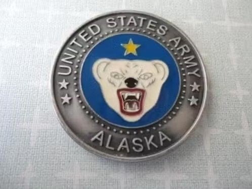 US Medaille/munt CG en CSM US Army Alaska USARAK., Verzenden, Overige soorten, Amerika, Lintje, Medaille of Wings