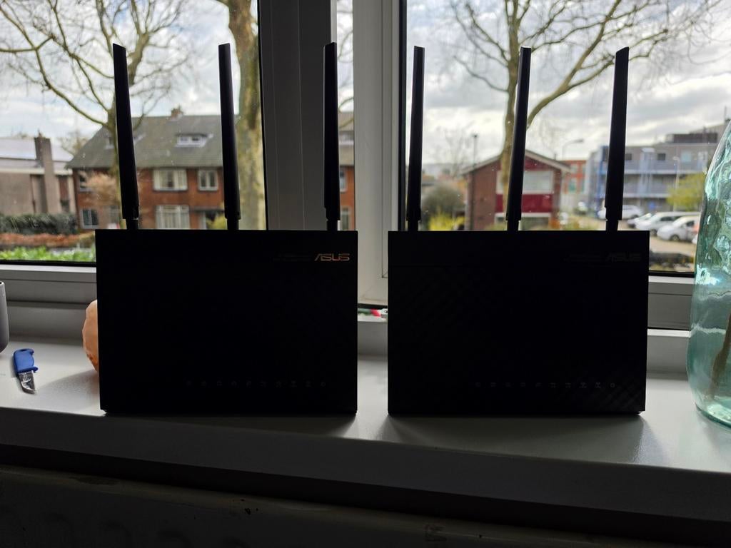 ASUS RT-AC68U Dual-Band Gigabit Router, Computers en Software, Routers en Modems, Ophalen of Verzenden, Gebruikt, Router, ASUS