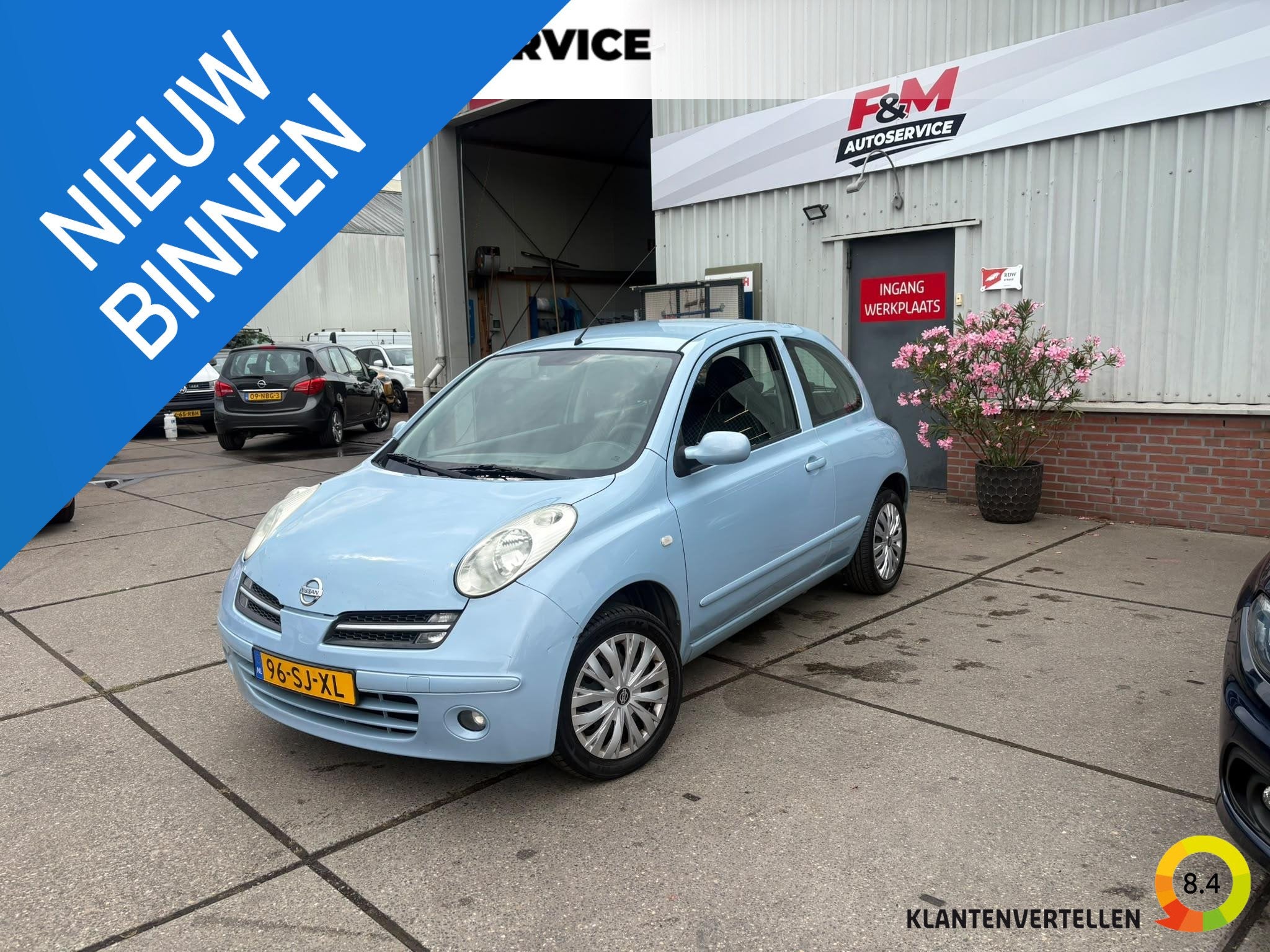 Nissan Micra 1.4 Tekna Clima, radio, Voorwielaandrijving, Stof, 4 cilinders, Blauw