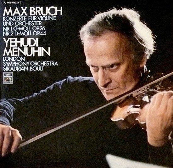 LP - Bruch - Yehudi Menuhin, Cd's en Dvd's, Kamermuziek, Inclusief binnenhoes, Ophalen of Verzenden, Zo goed als nieuw