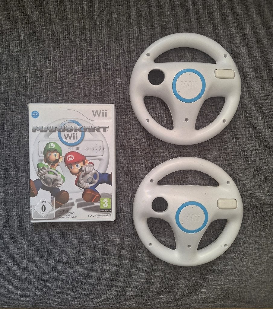 Nintendo Wii - Mario Kart / Mariokart - Met 2 Wii stuurtjes, Gebruikt, Ophalen of Verzenden, Sport, 3 spelers of meer