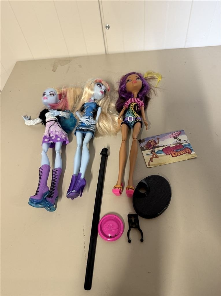 Monster High Abbey Bominable poppen - pop, Ophalen of Verzenden, Zo goed als nieuw, Pop