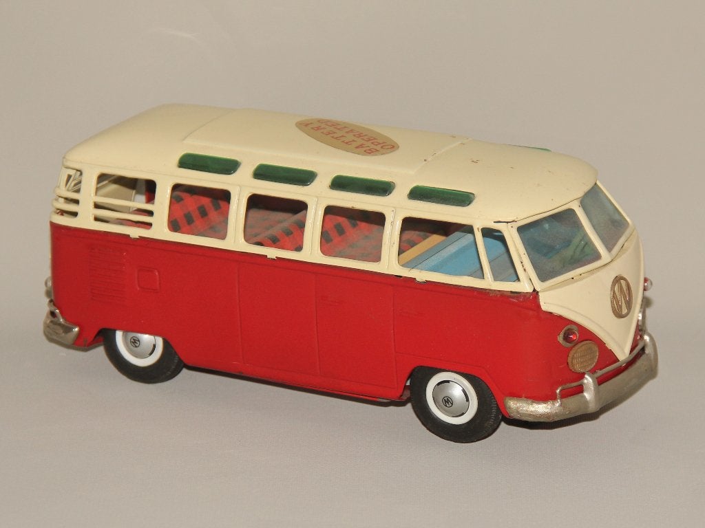 Blikken VW Samba Bus Bandai Japan, Antiek en Kunst, Ophalen of Verzenden
