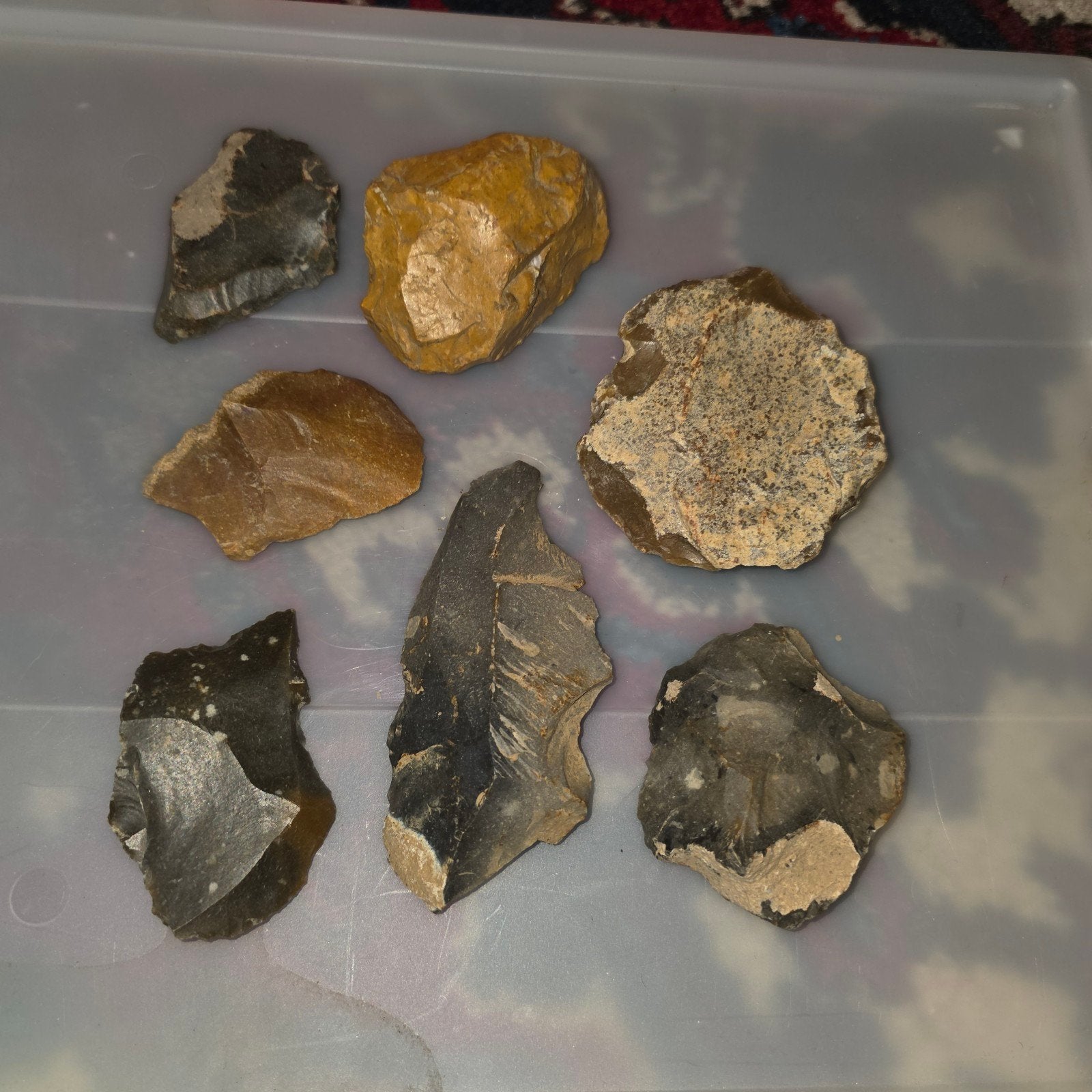 Oude verzameling Neanderthaler werktuigen, Ophalen of Verzenden