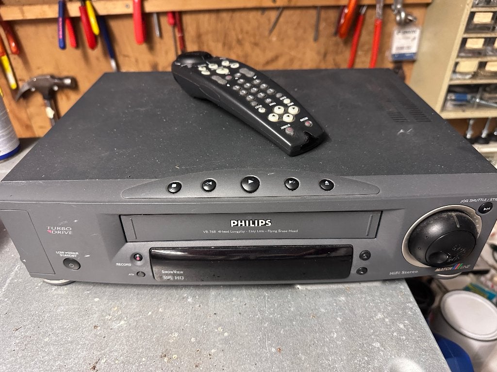 VHS Philips Matchline VR 682 + AB, Ophalen of Verzenden, Gebruikt, VHS-speler of -recorder