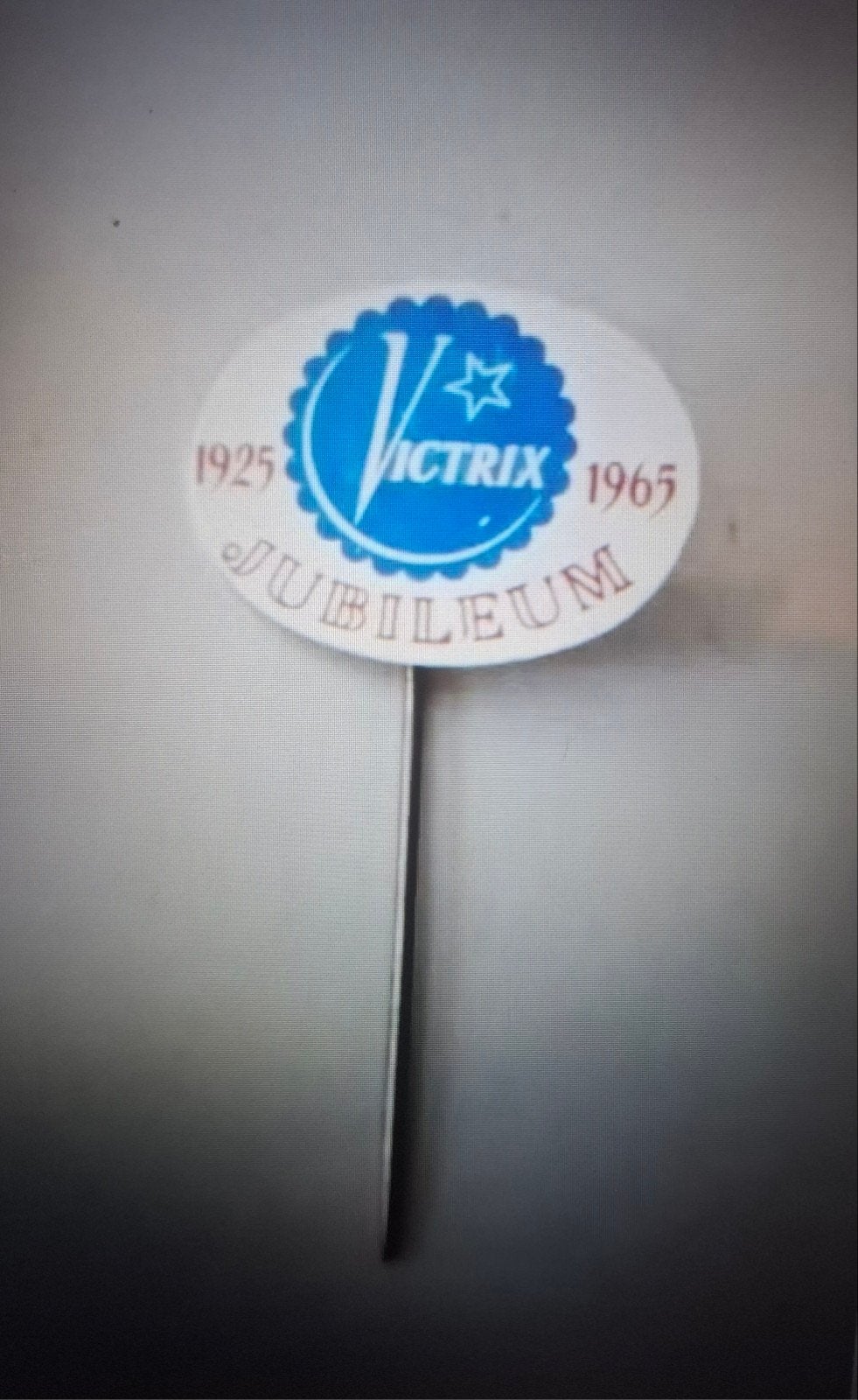 Speldje Vitrix 40 jaar jubileum, Ophalen of Verzenden, Zo goed als nieuw, Merk, Speldje of Pin