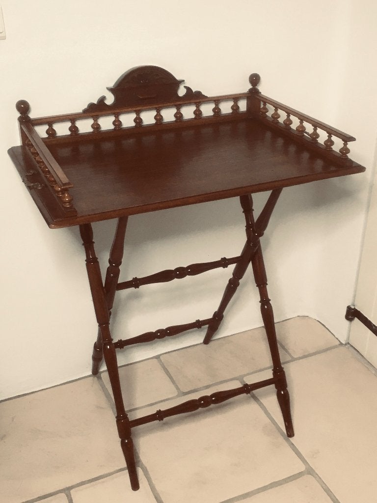antieke Engelse butler tray, Ophalen, Zo goed als nieuw, Hout, Rechthoekig