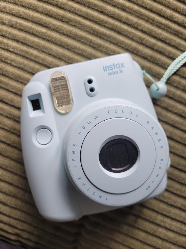 Fujifilm instax mini 8 polaroid camera blauw, Ophalen of Verzenden, Zo goed als nieuw, Overige kleuren
