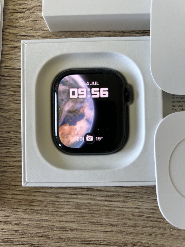 Applewatch 10 42mm met garantie, Sieraden, Tassen en Uiterlijk, Smartwatches, Conditie, Zwart, IOS, Ophalen of Verzenden
