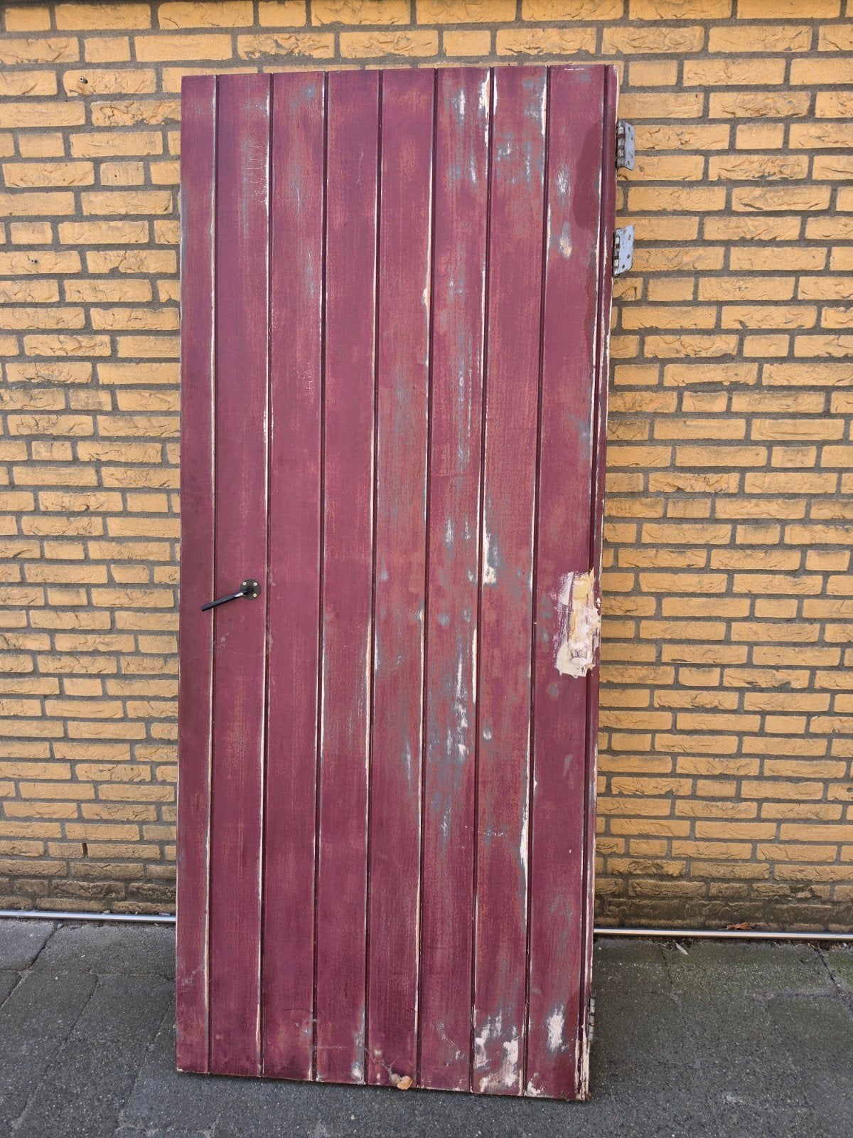 Massief houten buitendeur, Ophalen, Hout, Draaipoort