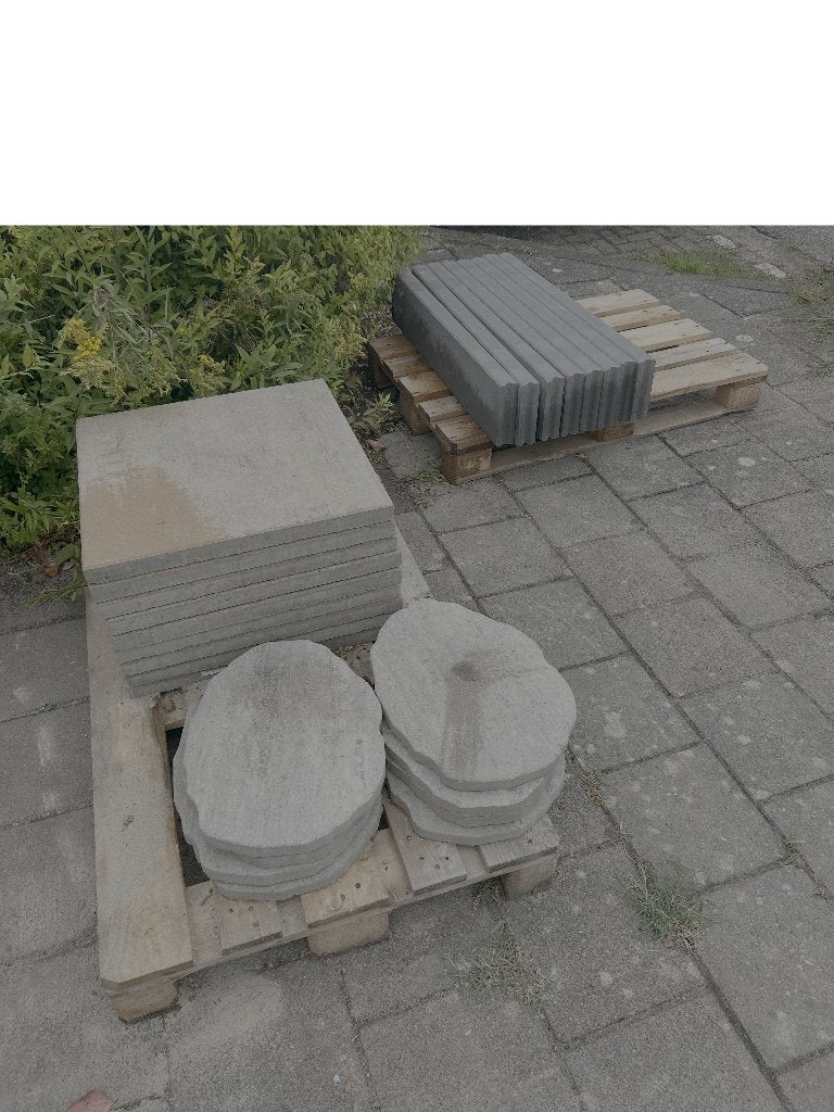 Terrastegel/Stapsteen/Opsluitband, Ophalen, Nieuw, Minder dan 5 m², Beton