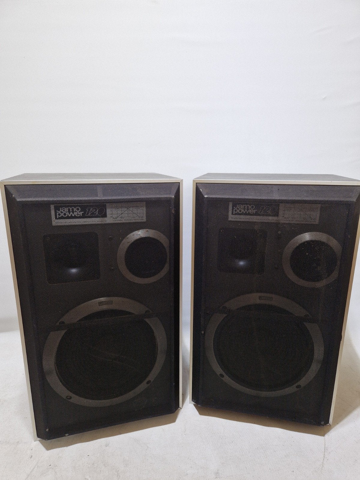 Jamo Power 120 Speakers - Werkend, aandacht nodig, Stereo speakers, Special Oldies, Ophalen of Verzenden, Rudolf.bilt@gmail.com