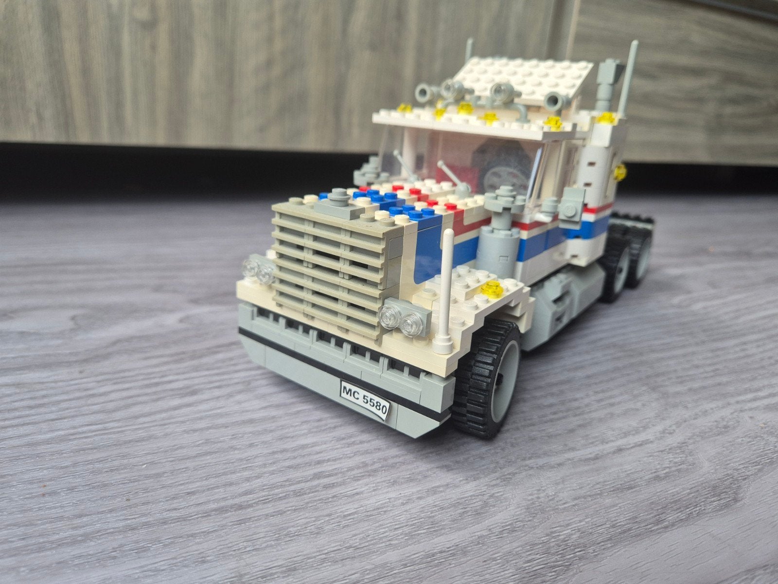 Lego 5580 Model Team  met Custom Trailer & 5583 Graafmac, Ophalen of Verzenden, Gebruikt
