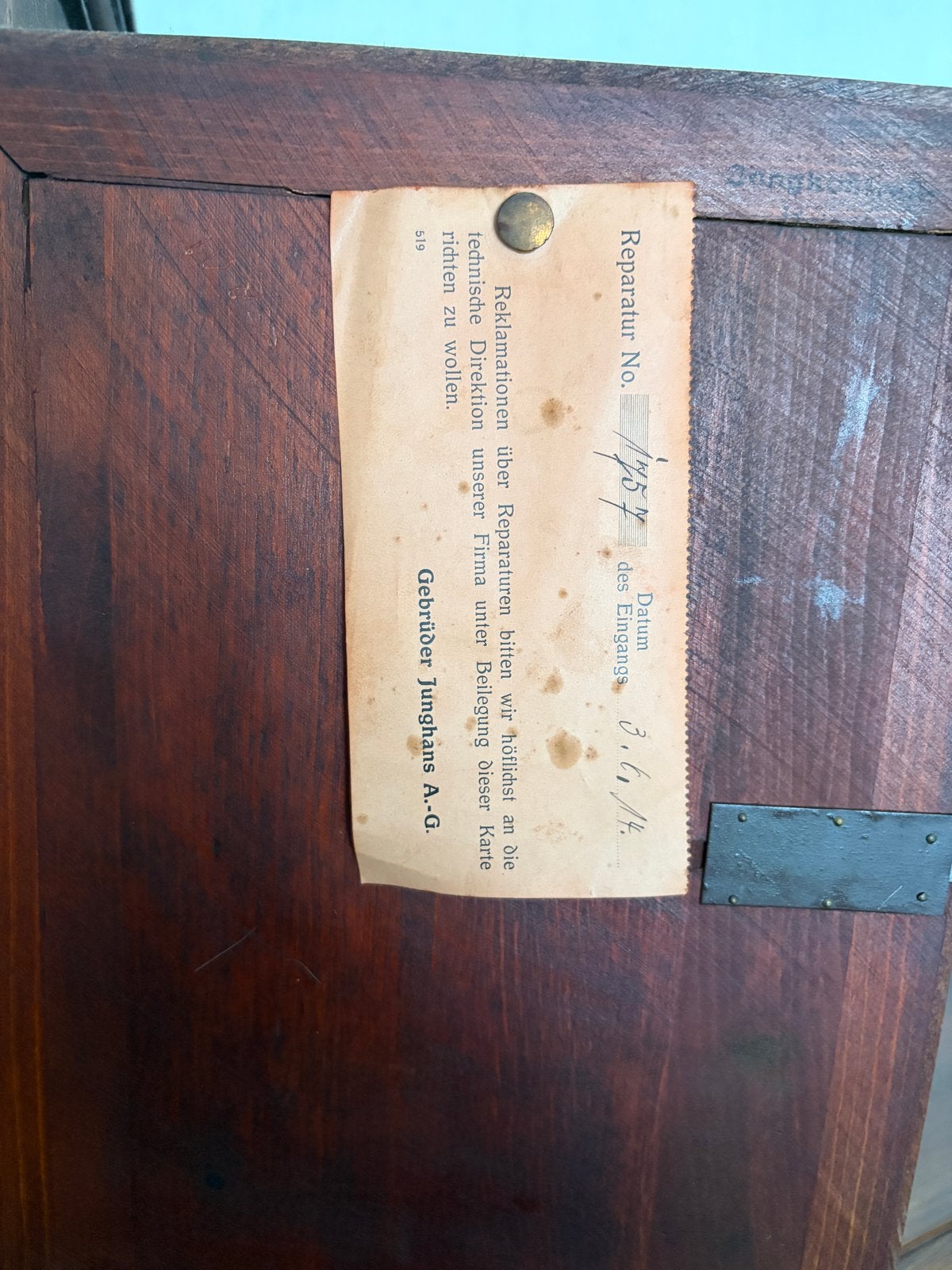 Antieke Junghans Tafelklok met Slagwerk, Ophalen of Verzenden