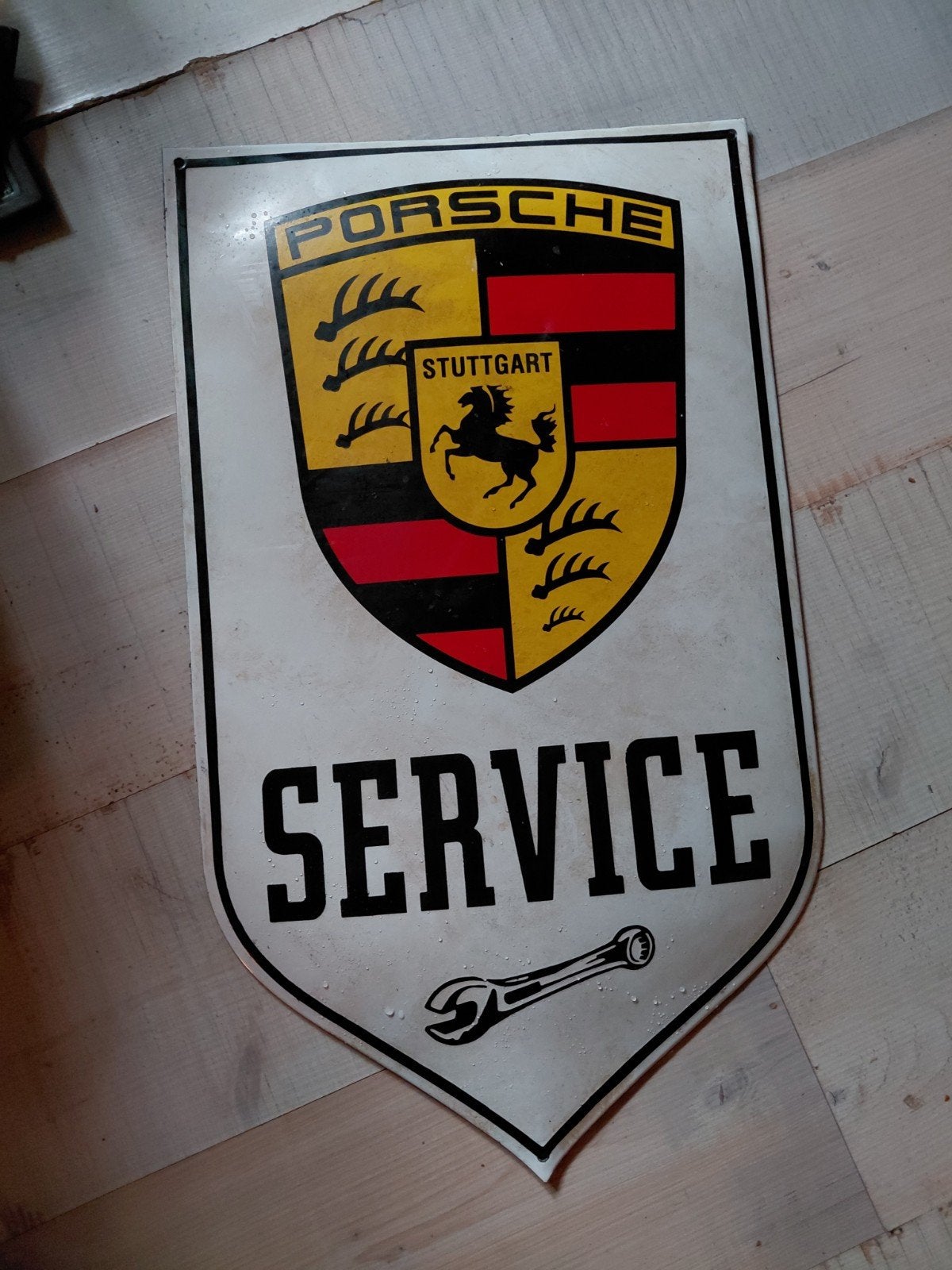 Porsche Service Emaille Bord - Vintage Look, Ophalen